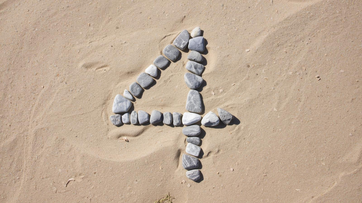 O que significa o número 4 na numerologia: reflexões simbólicas