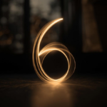Número 6 destacado por luz suave com fundo escuro e clima introspectivo