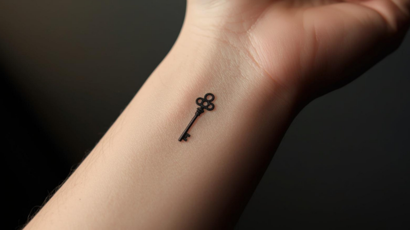 Significado da tatuagem de chave: símbolos e reflexões